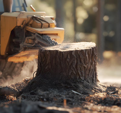 This is a picture of a tree removal project by NWA Brothers Tree Service in Rogers, Arkansas.